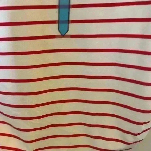 Vince Camuto Red and White Striped One Piece - Picture 9 of 11